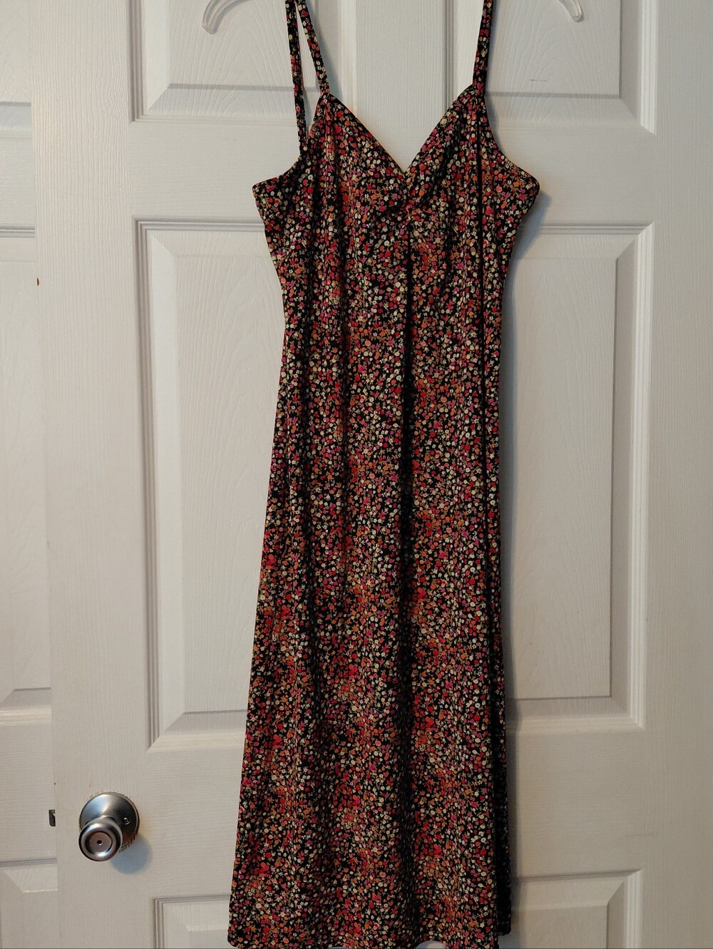 Vintage GAS Midi Slip Dtess Size Small Ditzy Floral Y2K 90s